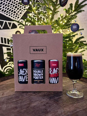 3 x 440ml Can Gift Box - Black Wave, Cherry Black Wave, Double Brown Porter