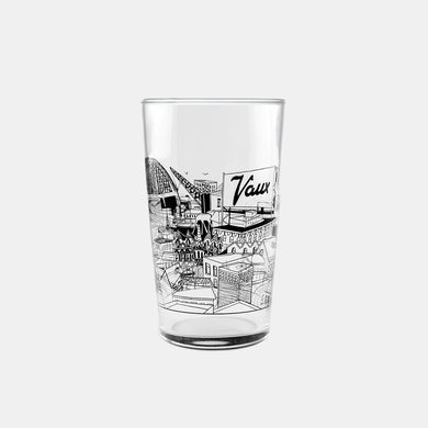 Kathryn Robertson 'Vaux' Pint Glass (Black)