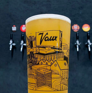 Kathryn Robertson 'Vaux' Pint Glass (Black)